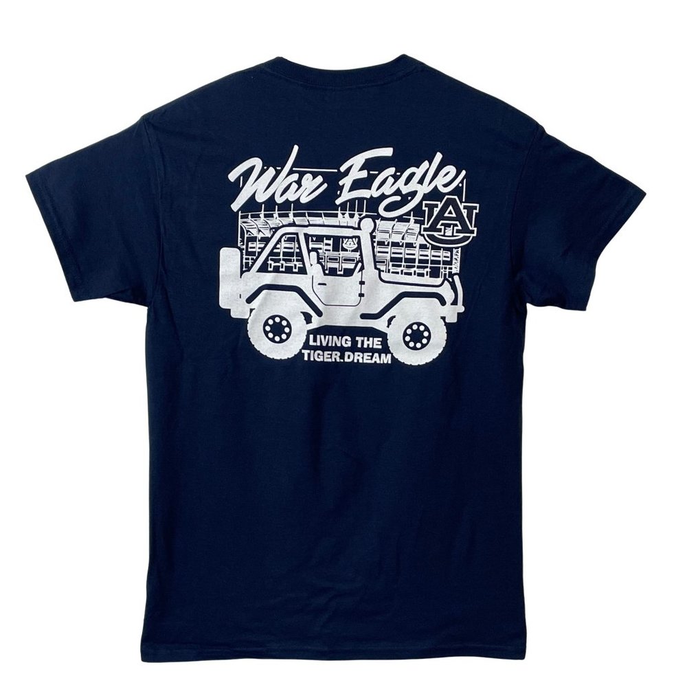 Auburn Tigers T-Shirt - Living The Tiger Dream - Jeep War Eagle Tee